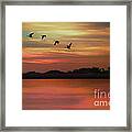 September Sky Framed Print