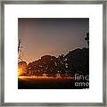 September Sunrise At Blue Horse Framed Print