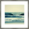 Serene Surf Framed Print