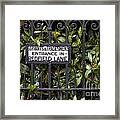 Servant And Tradesman Sign London Framed Print