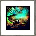 Servantate Pilgrims Watch The Warm Moon Framed Print