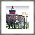 Seven Foot Knoll Lighthouse Framed Print