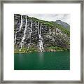 Seven Sisters Falls, Geiranger, Norway Framed Print
