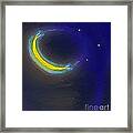 Seven Stars And The Moon Framed Print