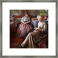 Sewing - I Can Watch Her Sew For Hours Framed Print