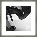 Sexy Black Heels Framed Print