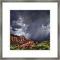 Thunderstorm In Sedona Framed Print