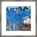 Shack On The Bay Framed Print