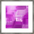 Shades Of Radiant Orchid Abstract Square Framed Print