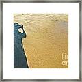 Shadow And Sand Raw Framed Print