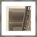 Shanghai Building In Abstract Framed Print