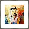 Sheikh Mohammed Bin Rashid Al Maktoum Framed Print