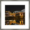 Shelby Street Bridge Nashville Framed Print