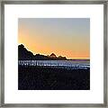 Shelter Cove Sunset Framed Print