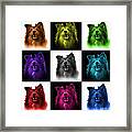 Sheltie Dog Art 0207 - V2 - M Framed Print