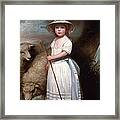 Shepherd Girl. Little Bo-peep Framed Print