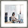She's Very Thorough In Completing Tasks Framed Print