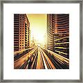 Shibaura Business Area In Tokyo - Japan Framed Print