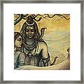 Shiva Parvati . Spring In Himalayas Framed Print