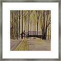 Short Days And Long Shadows Framed Print