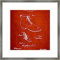 Show Lace Clamp Patent From 1894 - Red Framed Print