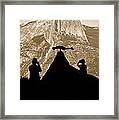 Showing Off At Half Dome  In Yosemite National Park Framed Print
