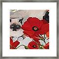 Siamese Poppies Framed Print