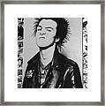 Sid Vicious Collage Framed Print