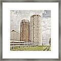 Side By Silo Framed Print