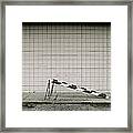 Sidewalk Construction Framed Print