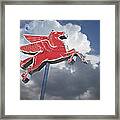 Sign Of The Flying Red Horse Framed Print