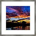 Silhouette Of Color Framed Print
