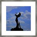 Silhouetted Keeper Of The Plains Framed Print
