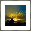 Silken Sunset Framed Print