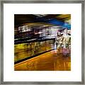 Silver People In A Golden World Framed Print