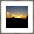 Simple Sunset Framed Print