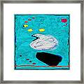 Simply Turquoise Framed Print