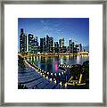 Singapore Central Business District Framed Print