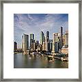 Singapore Skyline Framed Print