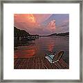 Sittin' On The Dock 2 Framed Print