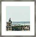 Sitting At The Edge Of The Pacific Coastline Framed Print