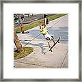 Skateboarding Gulf Shores Ala. 1988 #1 Framed Print