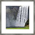 Skogafoss Waterfall Framed Print