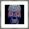 Skull Art - Day Of The Dead 1 Stone Rock'd Framed Print