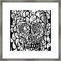 Skull Doodle Framed Print