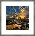 Sky Flames Framed Print