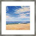 Sky Sea And Sand Framed Print