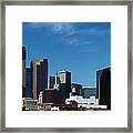 Skyline Of Dallas, Texas Framed Print
