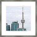 Skyline Of Downtown Toronto Ontario Framed Print