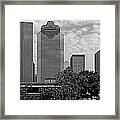 Skyscrapers In Downtown Houston Framed Print